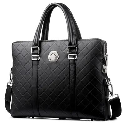Wear-Resistant Cowhide Men’s Computer Bag